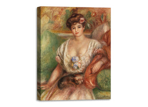 Quadro Stampa su Tela con Telaio in Legno Pierre-Auguste Renoir - Portrait of Misia Sert