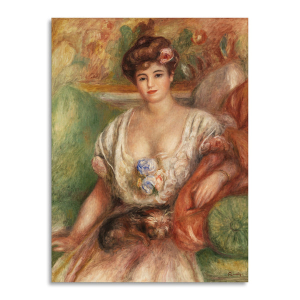 Quadro Stampa su Tela con Telaio in Legno Pierre-Auguste Renoir - Portrait of Misia Sert