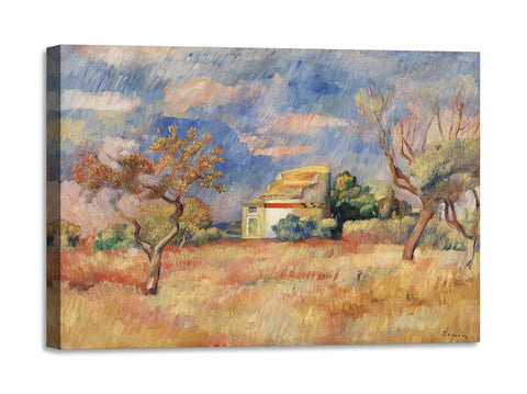 Quadro Stampa su Tela con Telaio in Legno Pierre-Auguste Renoir - Dovecote at Bellevue
