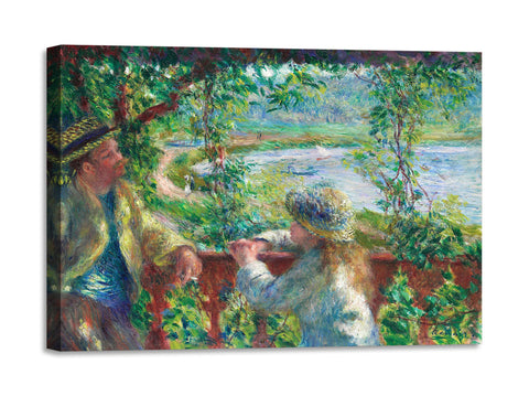 Quadro Stampa su Tela con Telaio in Legno Pierre-Auguste Renoir - Near the Lake