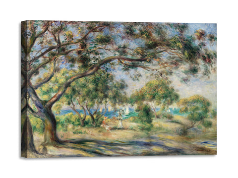 Quadro Stampa su Tela con Telaio in Legno Pierre-Auguste Renoir - Bois de la Chaise