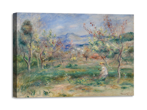 Quadro Stampa su Tela con Telaio in Legno Pierre-Auguste Renoir - Landscape