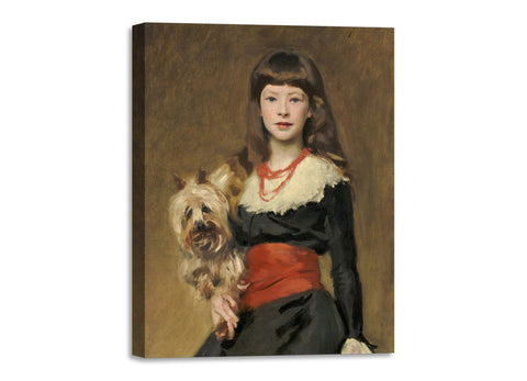 Quadro Stampa su Tela con Telaio in Legno John Singer Sargent - Miss Beatrice Townsend