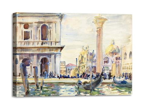 Quadro Stampa su Tela con Telaio in Legno John Singer Sargent - The Piazzetta