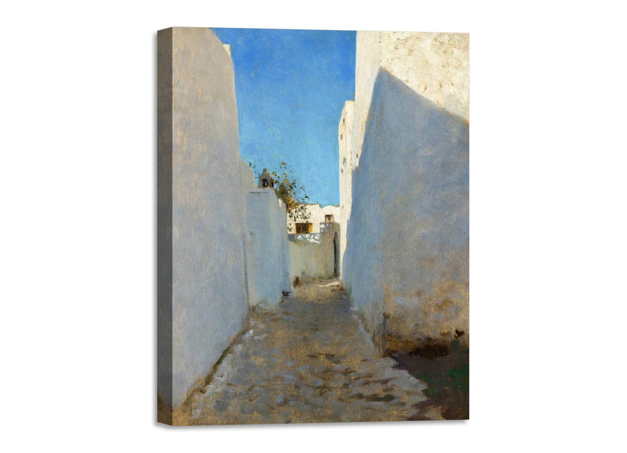 Quadro Stampa su Tela con Telaio in Legno John Singer Sargent - A Moroccan Street Scene