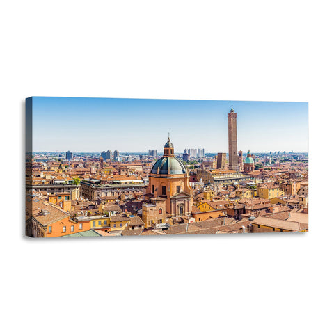 Quadro Stampa su Tela con Telaio in Legno paesaggio bologna