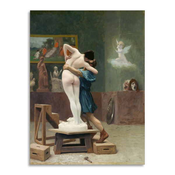 Quadro Stampa su Tela con Telaio in Legno Jean–Léon Gérôme - Pygmalion and Galatea