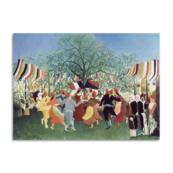 Quadro Stampa su Tela con Telaio in Legno Henri Rousseau - Centennial of Independence