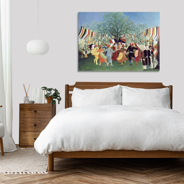 Quadro Stampa su Tela con Telaio in Legno Henri Rousseau - Centennial of Independence