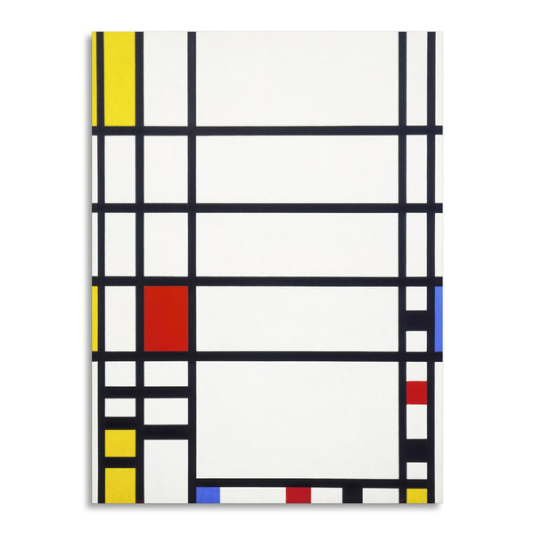 Quadro Stampa su Tela con Telaio in Legno Piet Mondrian - Trafalgar Square