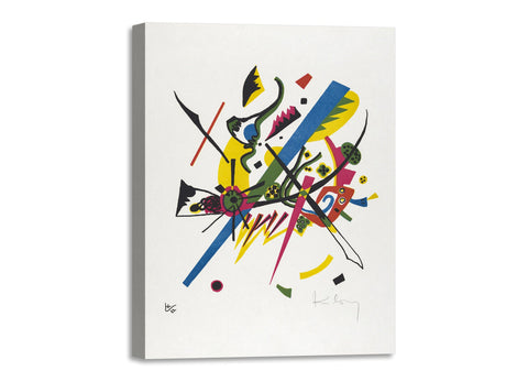 Quadro Stampa su Tela con Telaio in Legno Wassily Kandinsky - Small Worlds