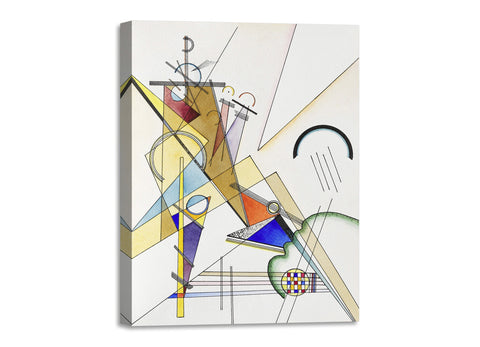 Quadro Stampa su Tela con Telaio in Legno Wassily Kandinsky - Gewebe