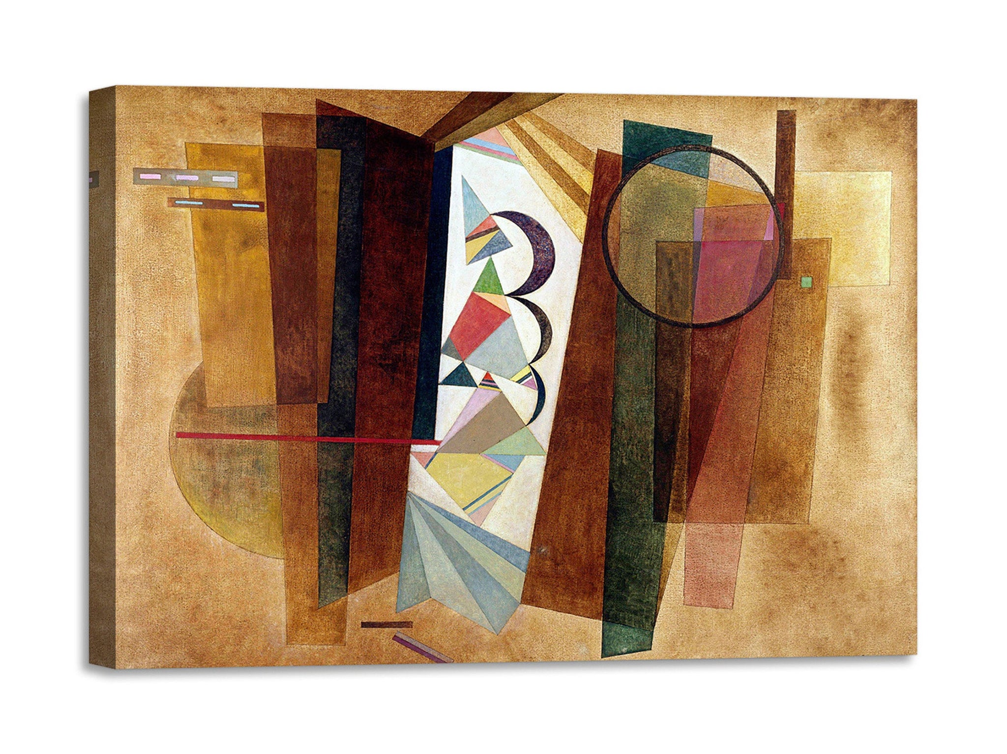 Quadro Stampa su Tela con Telaio in Legno Wassily Kandinsky - Composition