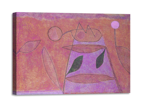 Quadro Stampa su Tela con Telaio in Legno Paul Klee - Untitled