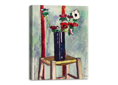 Quadro Stampa su Tela con Telaio in Legno Henry Lyman Sayen - Anemones