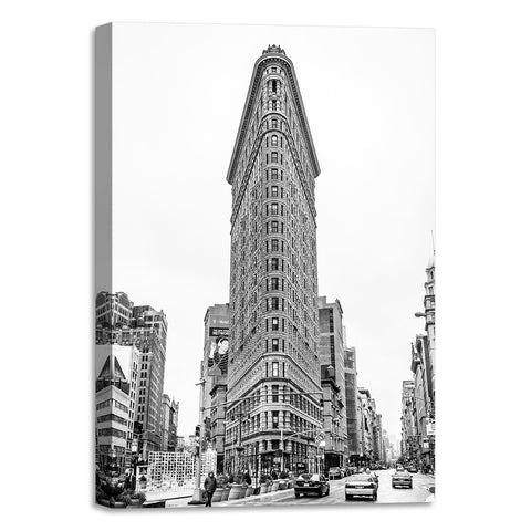 Quadro Stampa su Tela con Telaio in legno panorama new york